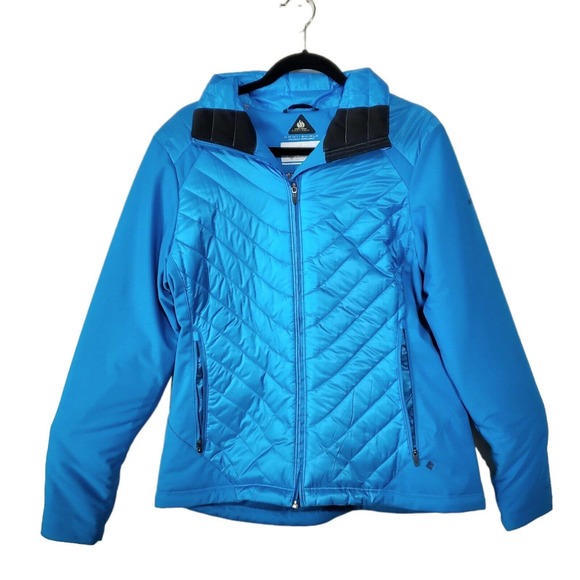 Columbia Womens Omni-Heat Chic Technique Jacket Compass‎ Blue Sz L - Picture 1 of 9